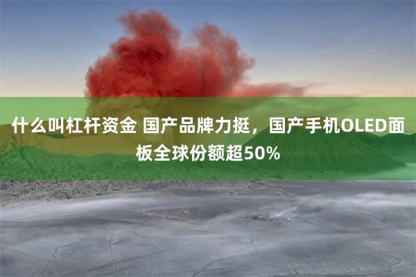 什么叫杠杆资金 国产品牌力挺，国产手机OLED面板全球份额超50%